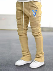 Men's Casual Sweatpants V Snake Graphic Elastic Waist