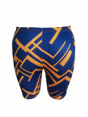 Women's Plus Cross Print Top & Geometric Print Shorts Outfit