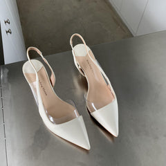 Stiletto Heel Pointed Toe Pumps Slingback Work Shoes