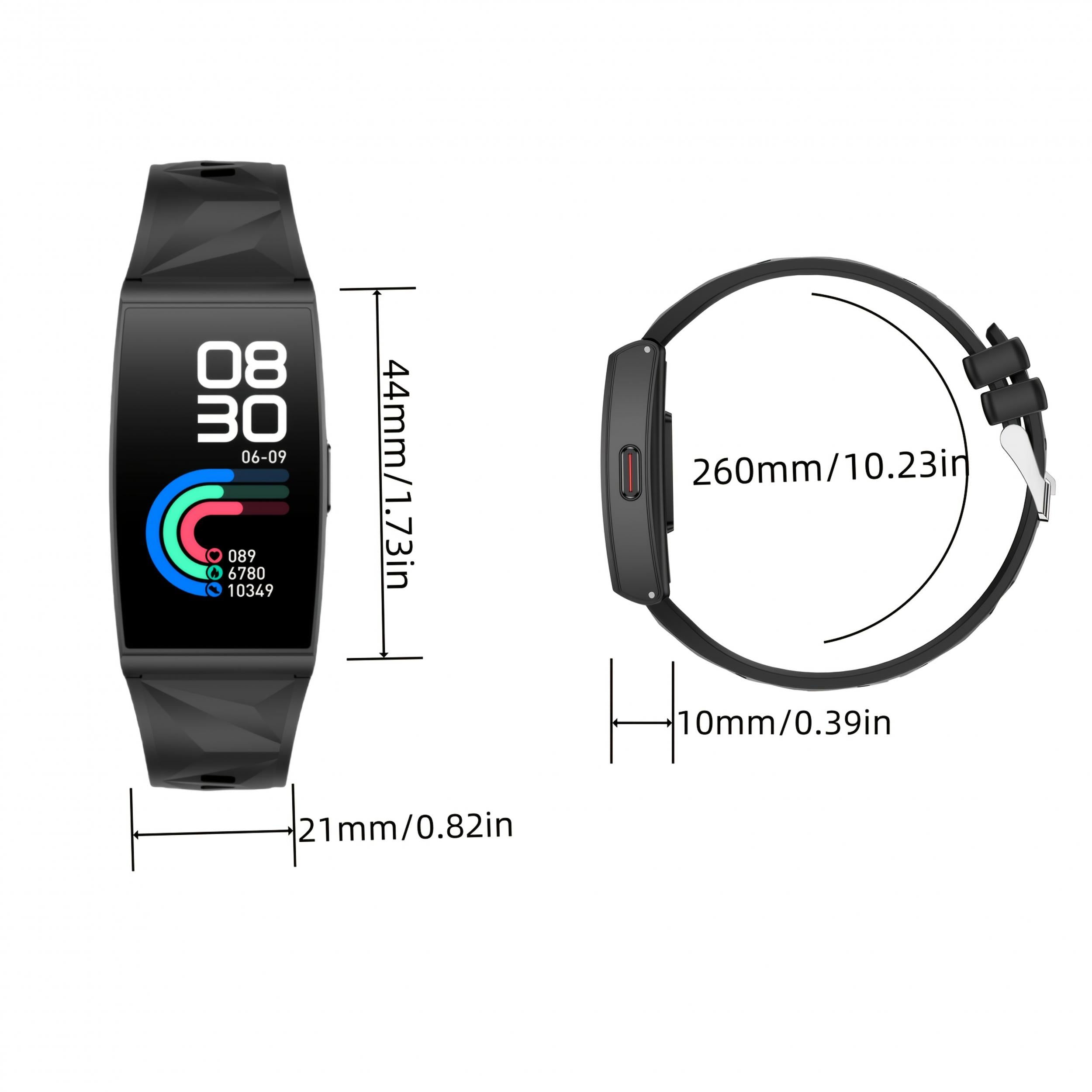 Unisex Smartwatch Fitness Tracker Music Control Call Message Notifications