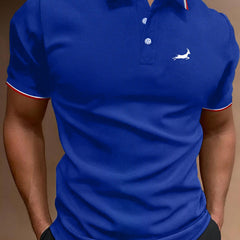 ELK Men's Golf Short Sleeve Shirt Breathable Top for Athletic Gym