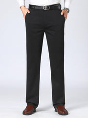 Men's Formal Solid Stretch Dress Pants for Business