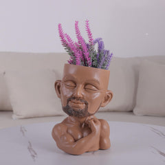 Resin Mr Fitness Vase Children's Room Decor