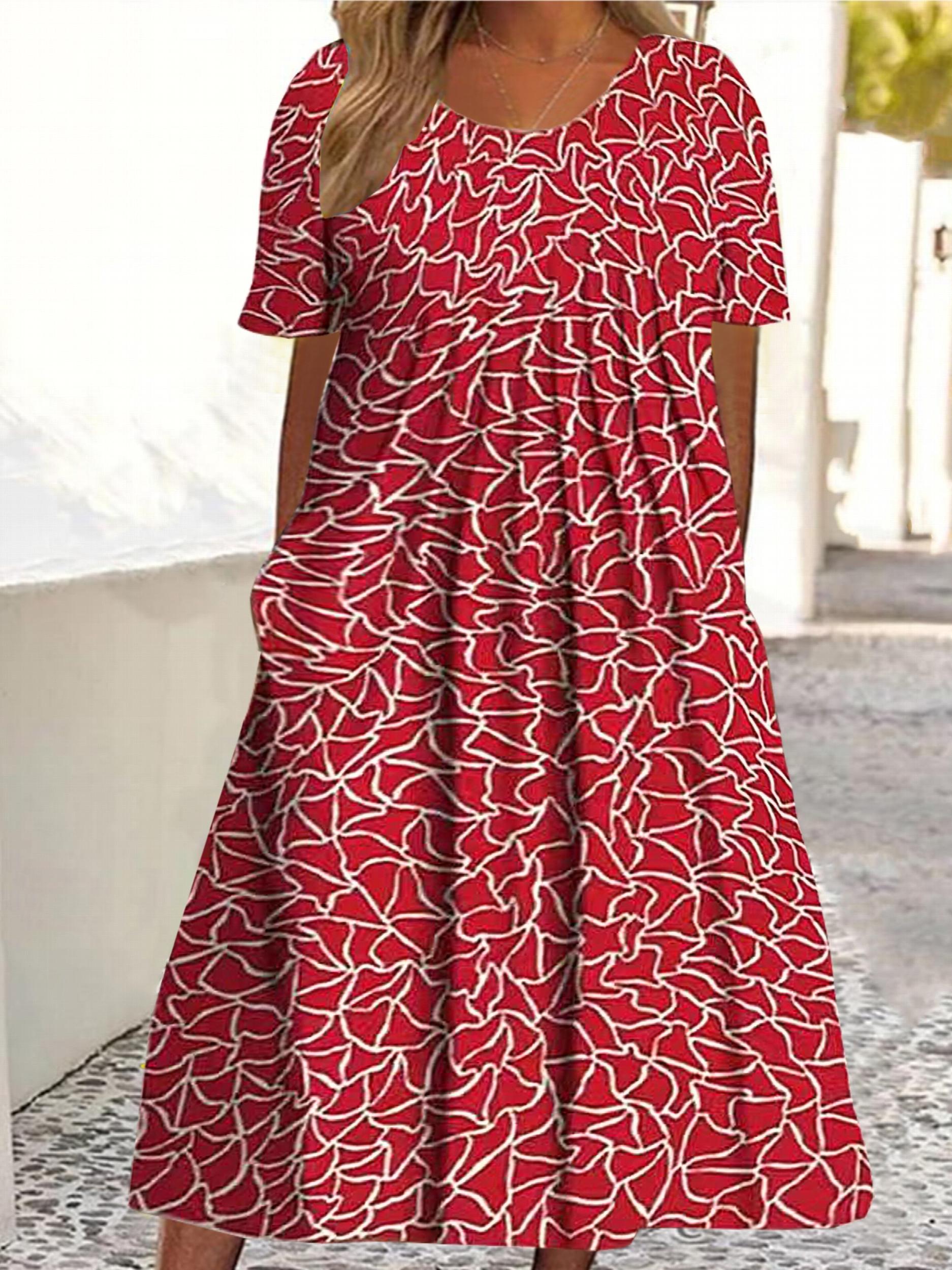 Floral Print Dress with Pockets