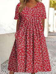 Floral Print Dress with Pockets