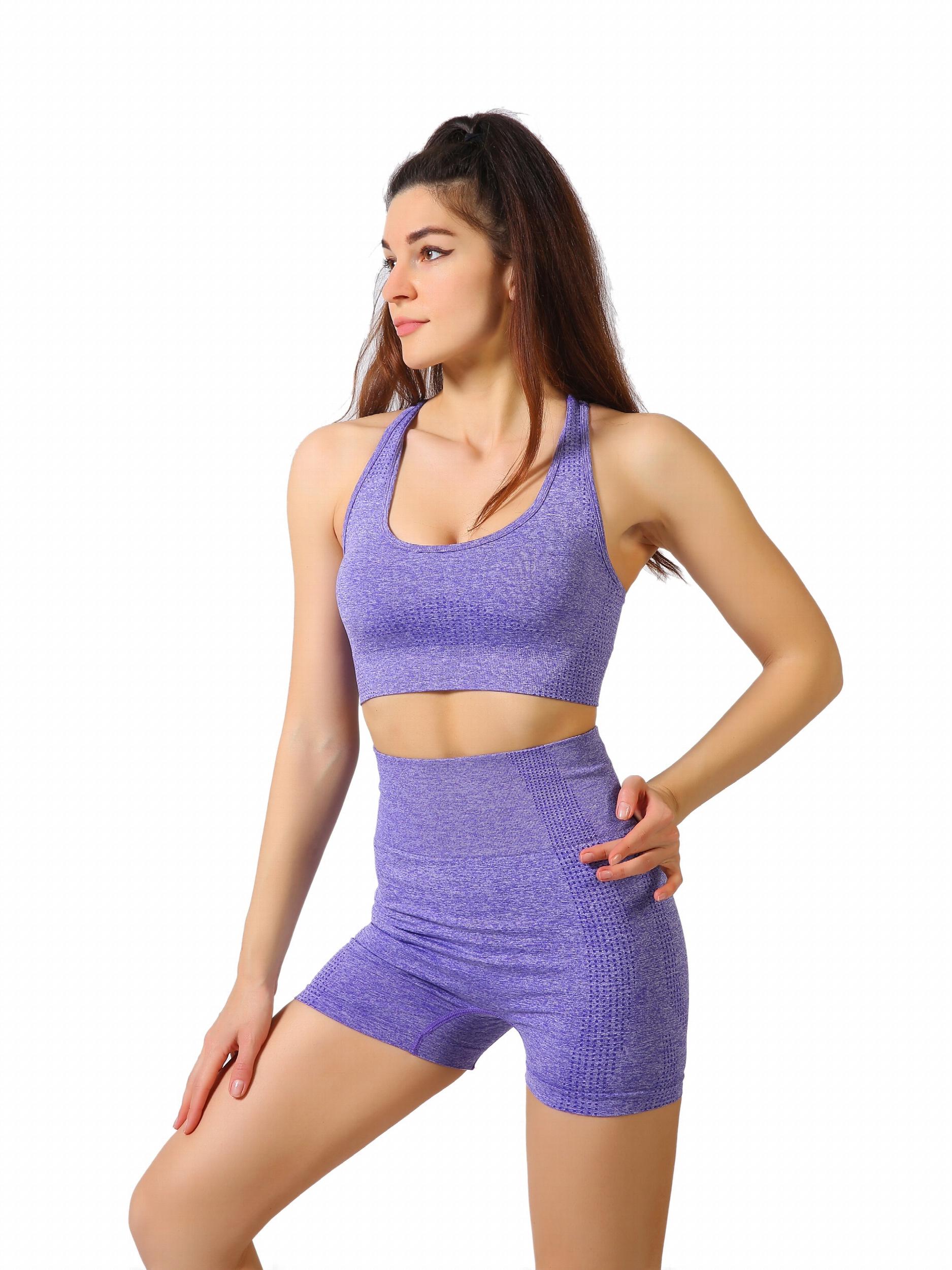 Yoga Sports Set Racer Back Sports Bra & Leggings Suits Women's Activewear
