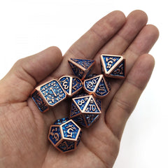 7pcs Dragon Scale Metal Polyhedral Dices for RPG Board Game