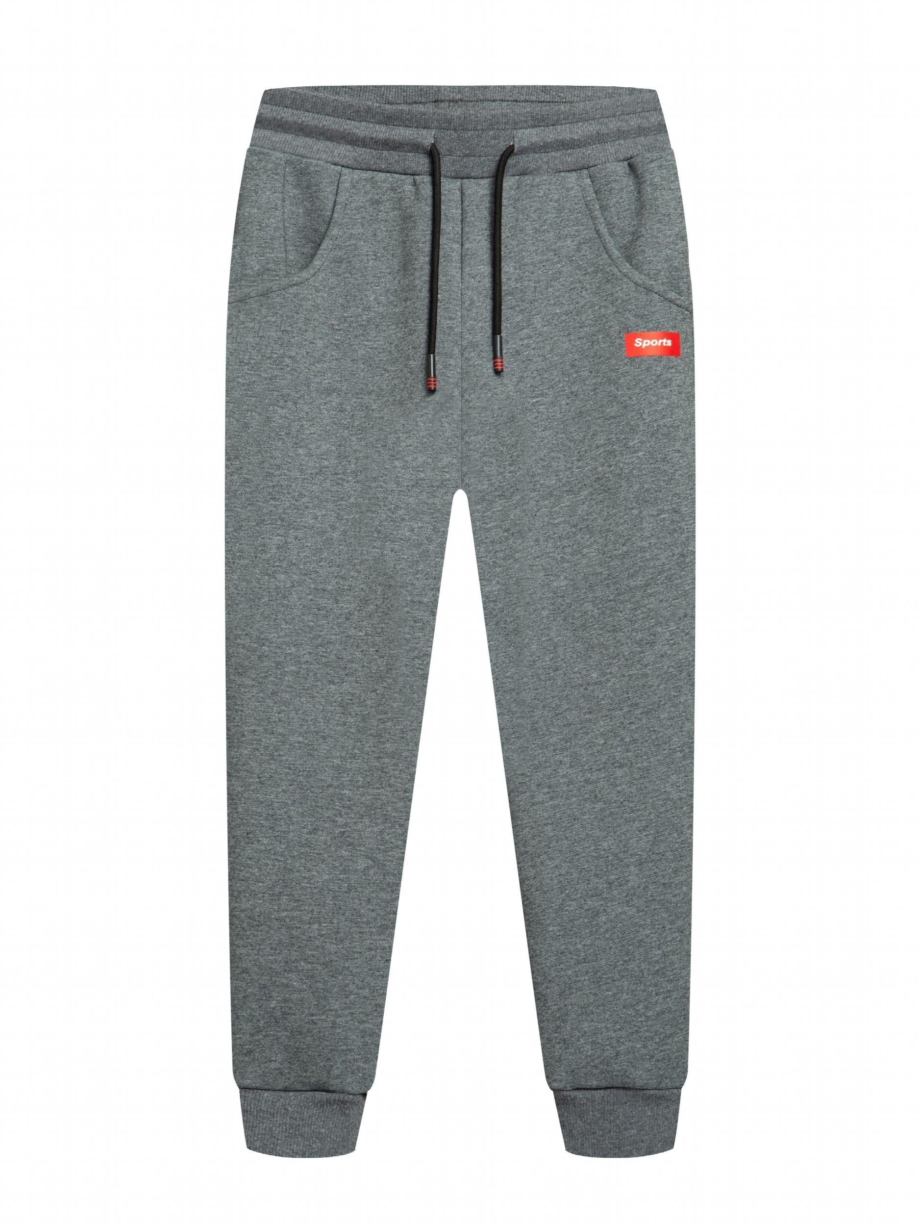 Boys' Plus Fleece Cotton Joggers Thermal Pants for Winter