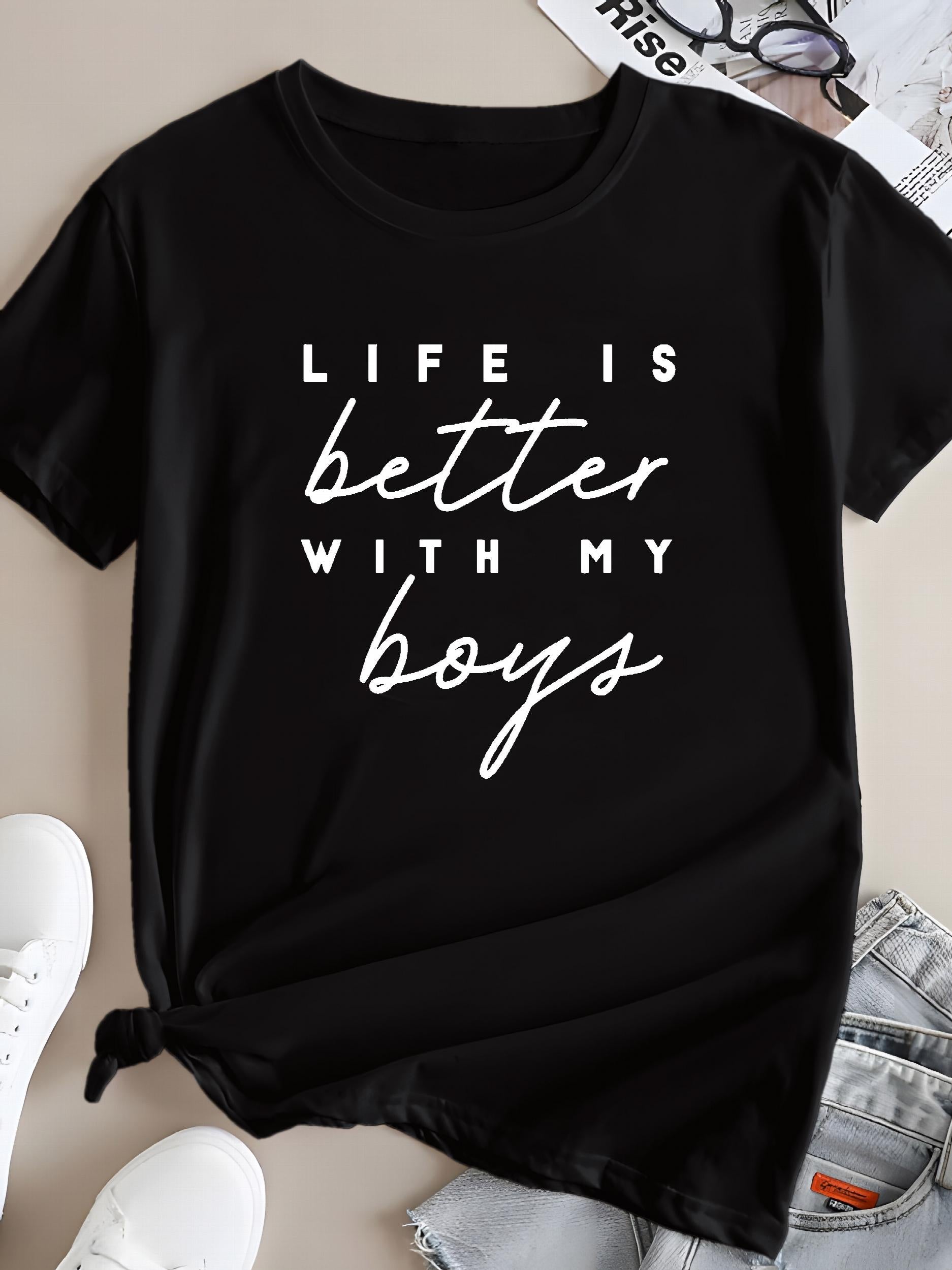 Short Sleeve Crew Neck Lounge Top