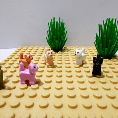 Cat & Small Animal Blocks Set - Fun Farm Playset for Ages 6