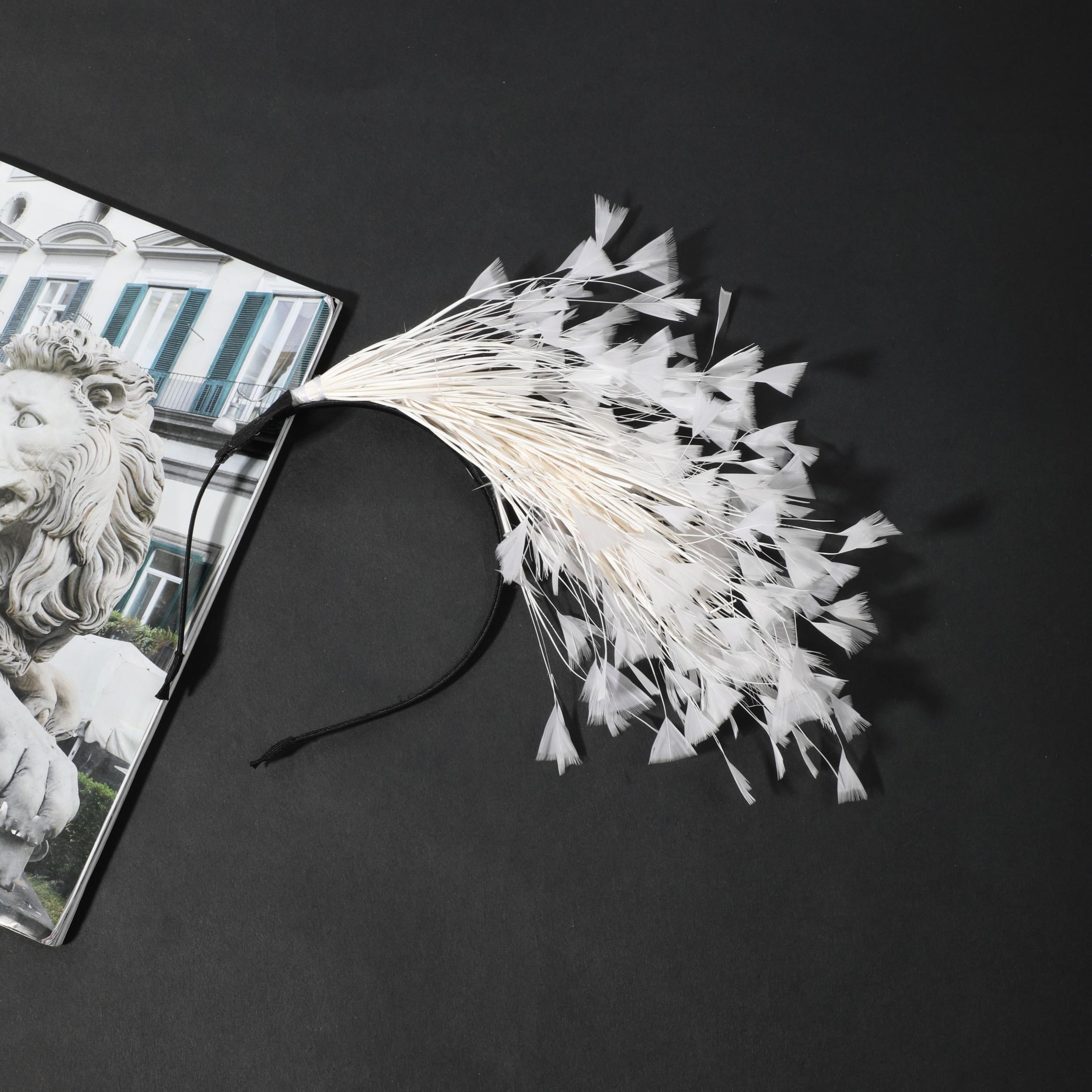 Faux Feather Headband Hair Band for Party