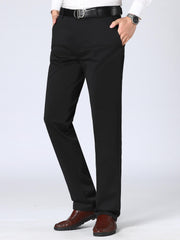 Men's Formal Solid Stretch Dress Pants for Business