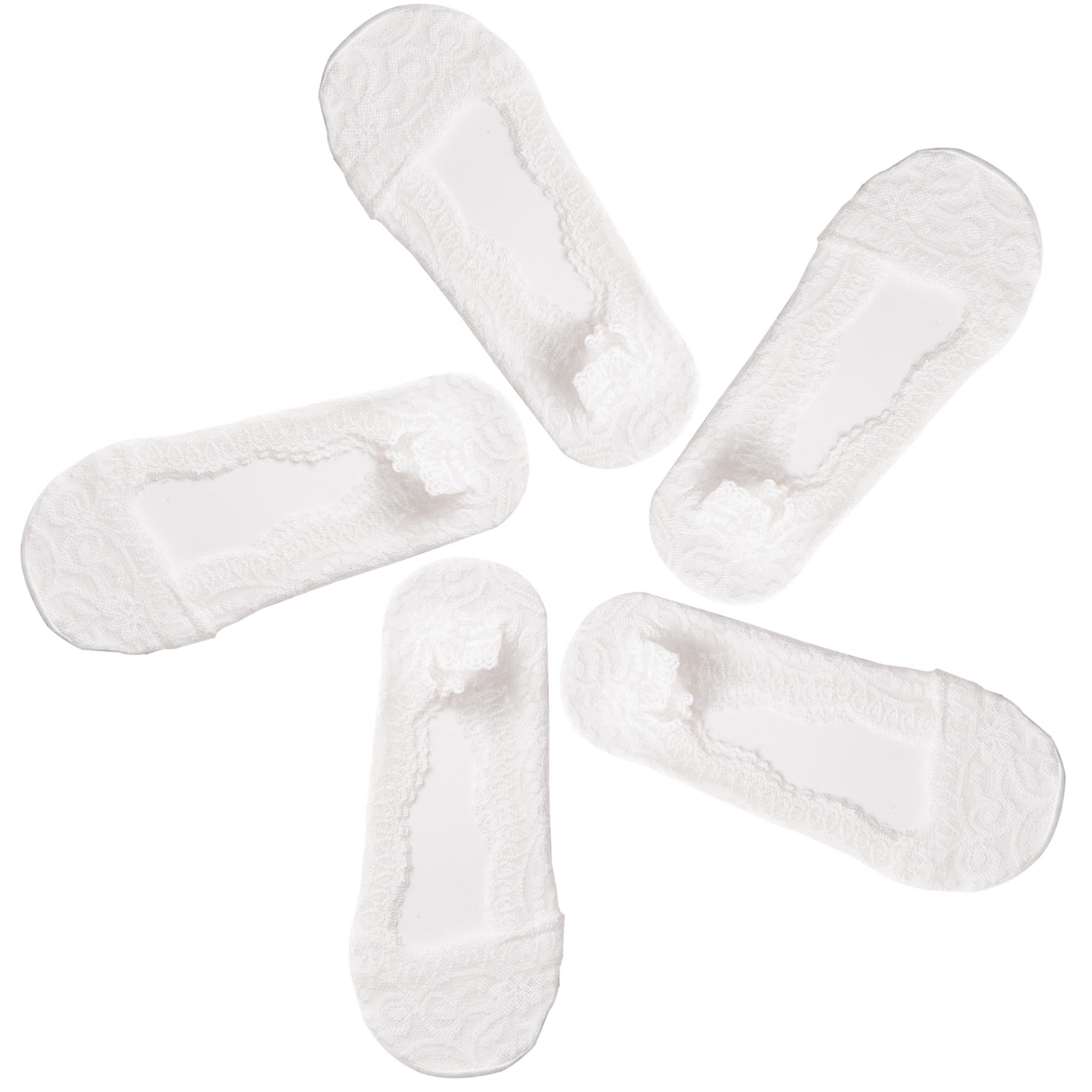 5 Pairs Floral Lace Ankle Socks Women's Stockings & Hosiery