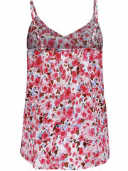 Floral Print Cami Top V Neck Sleeveless Summer Tank