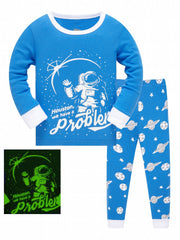 Boys Cotton Pajamas 2 Piece Set for 3-8 Years