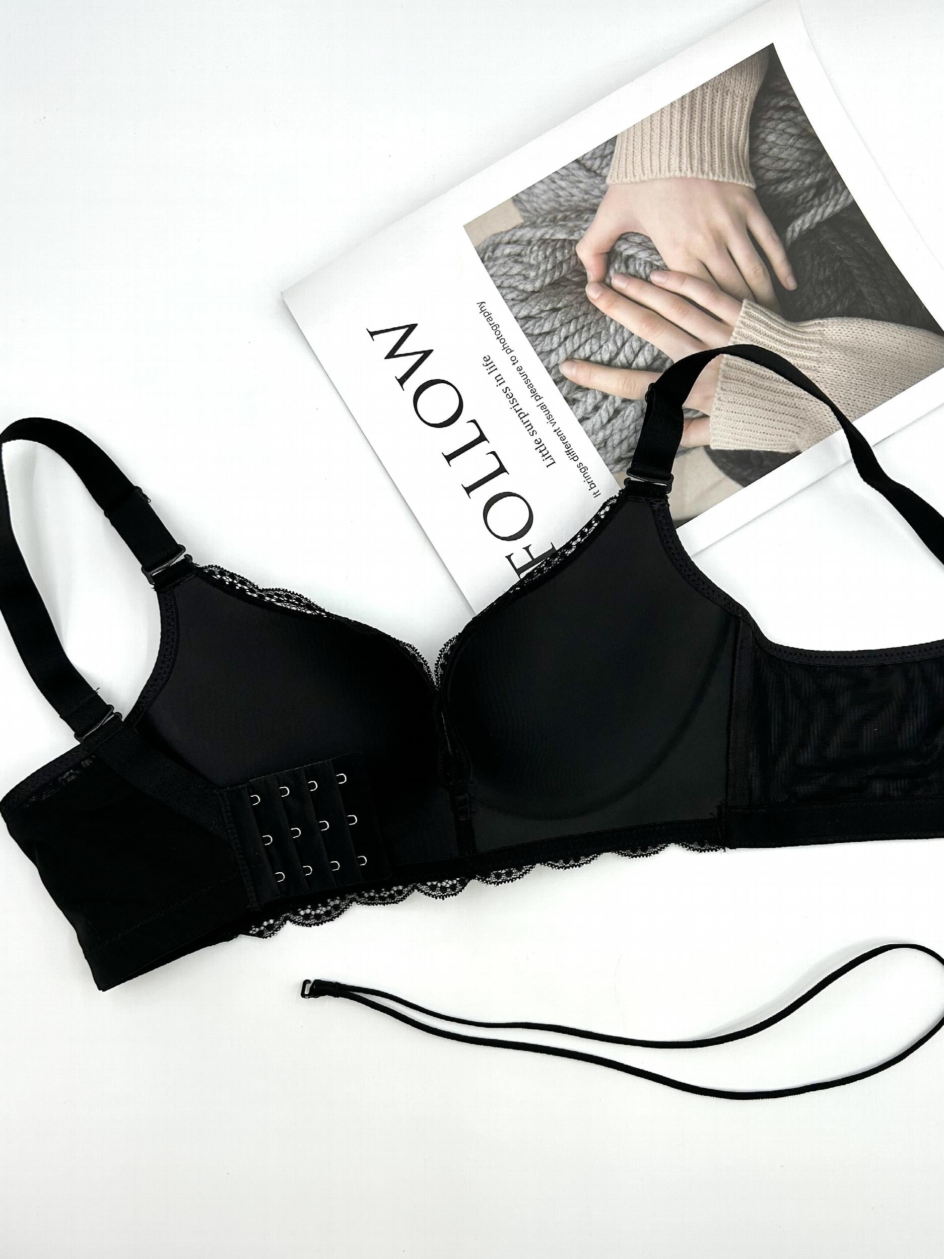 Lace Push Up Bra Breathable Bow Tie Women's Lingerie