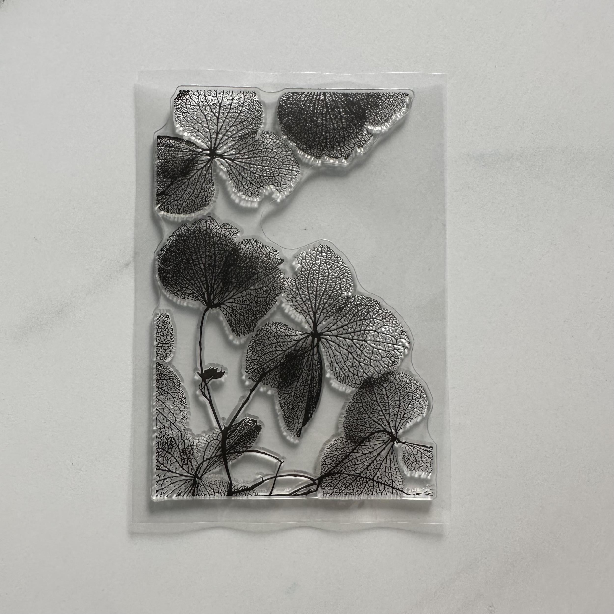 Leaf Background Clear Stamp for Scrapbooking