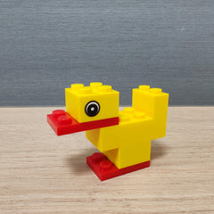MOC Yellow Duck DIY Assembly Shapes Develops Intelligence Toy