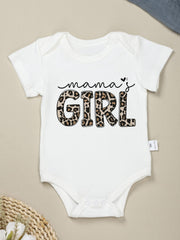 Baby Girls Mama's Girl Short Sleeve Onesie for Summer