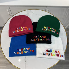 MANANA Game Peripheral Hat Autumn Winter Warm Knitted Hat Solid Woolen Hat