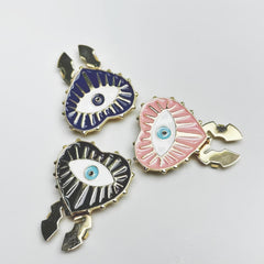 2pcs Love Eyes Shirt Button Cover - No Sewing - Multicolor