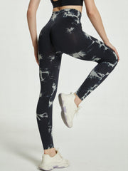 Tie Dye Yoga Leggings High Waist Sports Pants