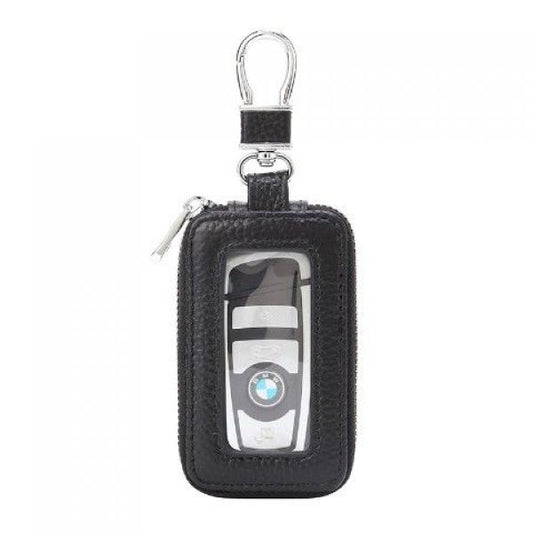 Universal Leather Car Key Case Keychain Wallet Storage Bag