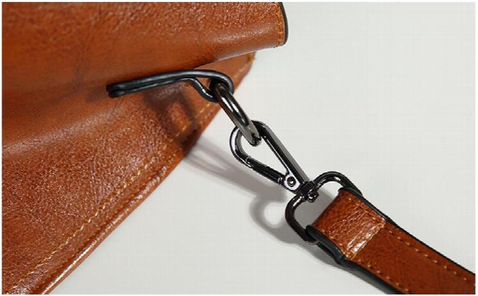Vintage Women Handbag Oil Wax PU Leather Shoulder Bag Casual Tote Large Bolsos