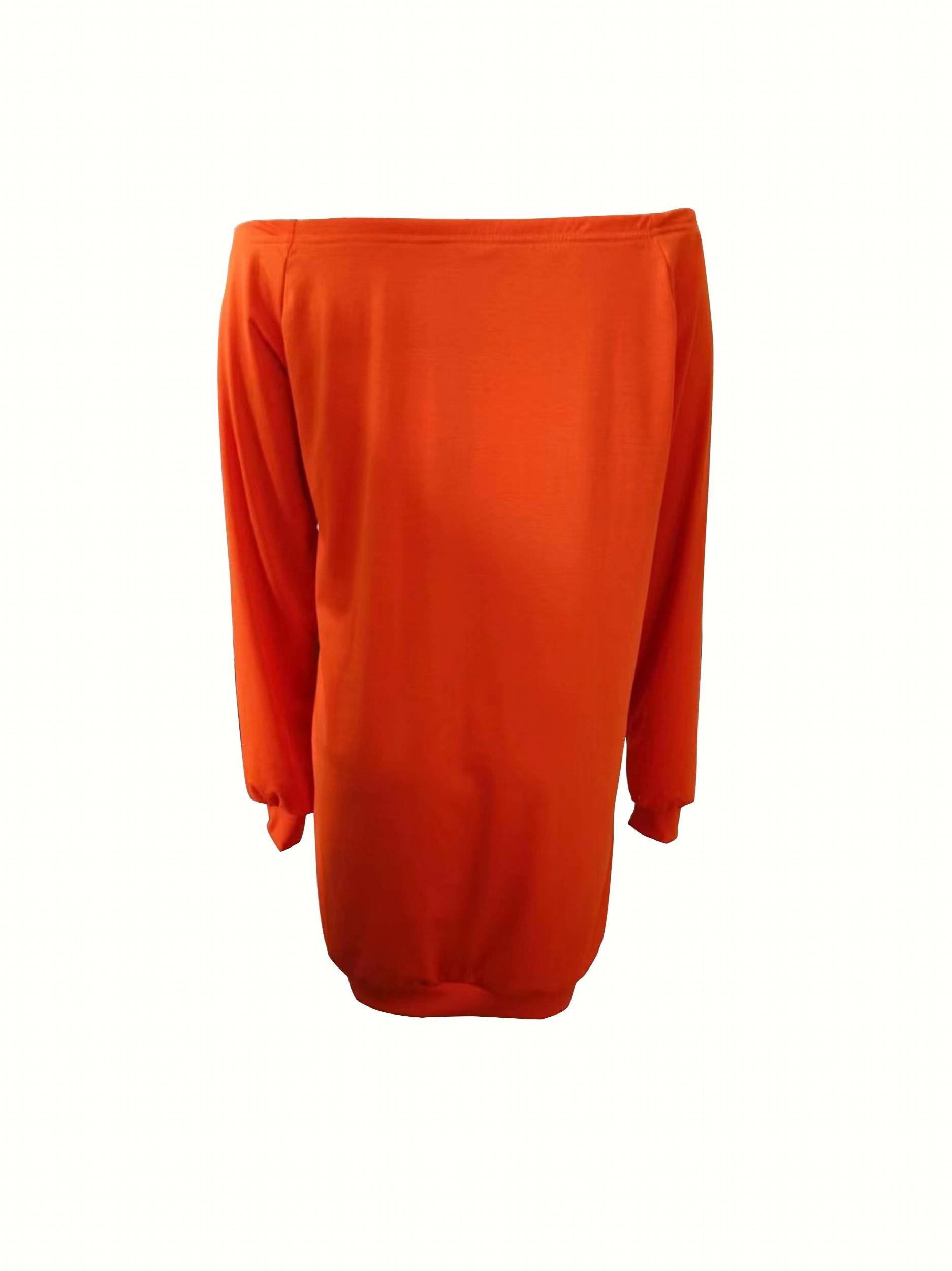 Halloween Skull Hand Print Off Shoulder Dress