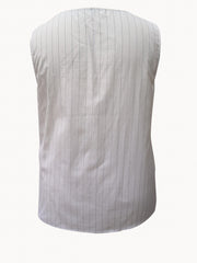 Women's Plus Stripe Print Tank Top & Ruffle Trim Shorts Set