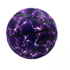 Lightning Purple Size 7 Basketball for Training and Entertainment Game