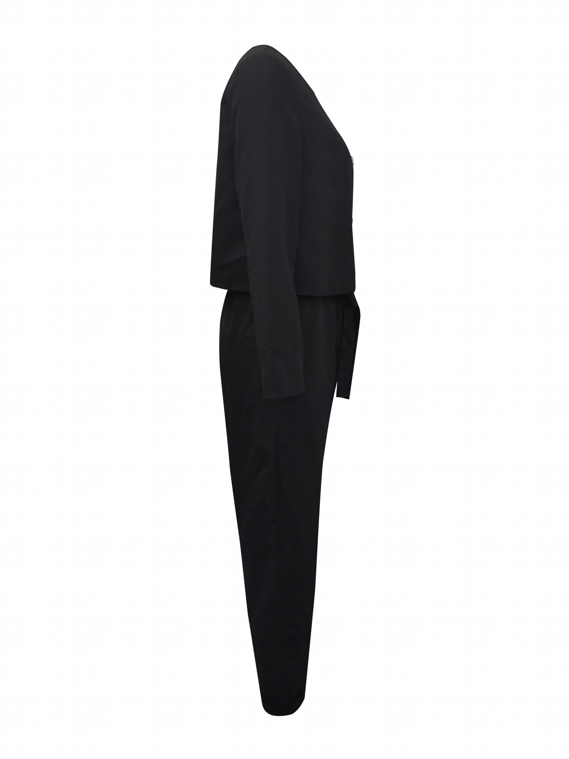 Casual Two piece Set Crew Neck Long Sleeve Tops & Wide Leg Pants
