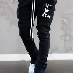 Men's Casual Sweatpants V Snake Graphic Elastic Waist