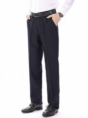 Men's Classic Straight Leg Dress Pants for Business