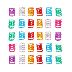 30pcs Silver Hollow Braided Metal Hair Clip Accessories Vintage Style Headpieces
