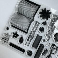 Reusable Silicone Rubber Transparent Stamps for Card Making and Scrapbooking