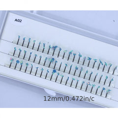 60pcs Mermaid Eyelashes Sequined Nightclub Stage Makeup False Eyelashes