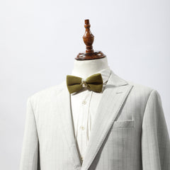 Men's Pearl Bee Plush Bow Tie for Business Banquet Wedding