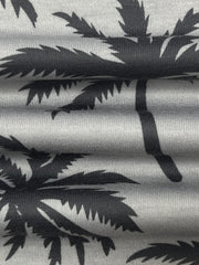 Coconut Tree Print V Neck Plus Size Tank Dress