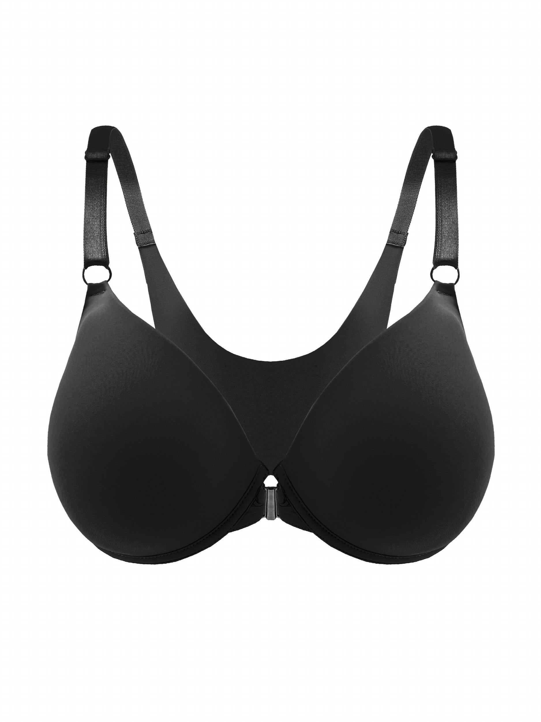 Front Buckle Push Up Bra Solid T Shirt Comfy Women's Lingerie