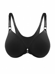Front Buckle Push Up Bra Solid T Shirt Comfy Women's Lingerie