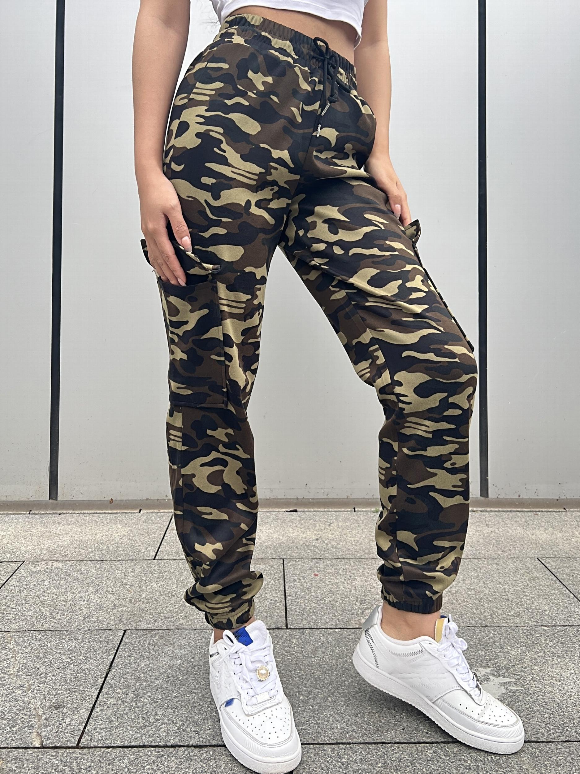 Y2K Camo Print Cargo Pants Streetwear Casual Pants