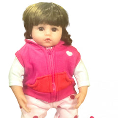 18 Inch Reborn Doll Realistic Lifelike Soft Doll, 360 Movable Arms and Legs