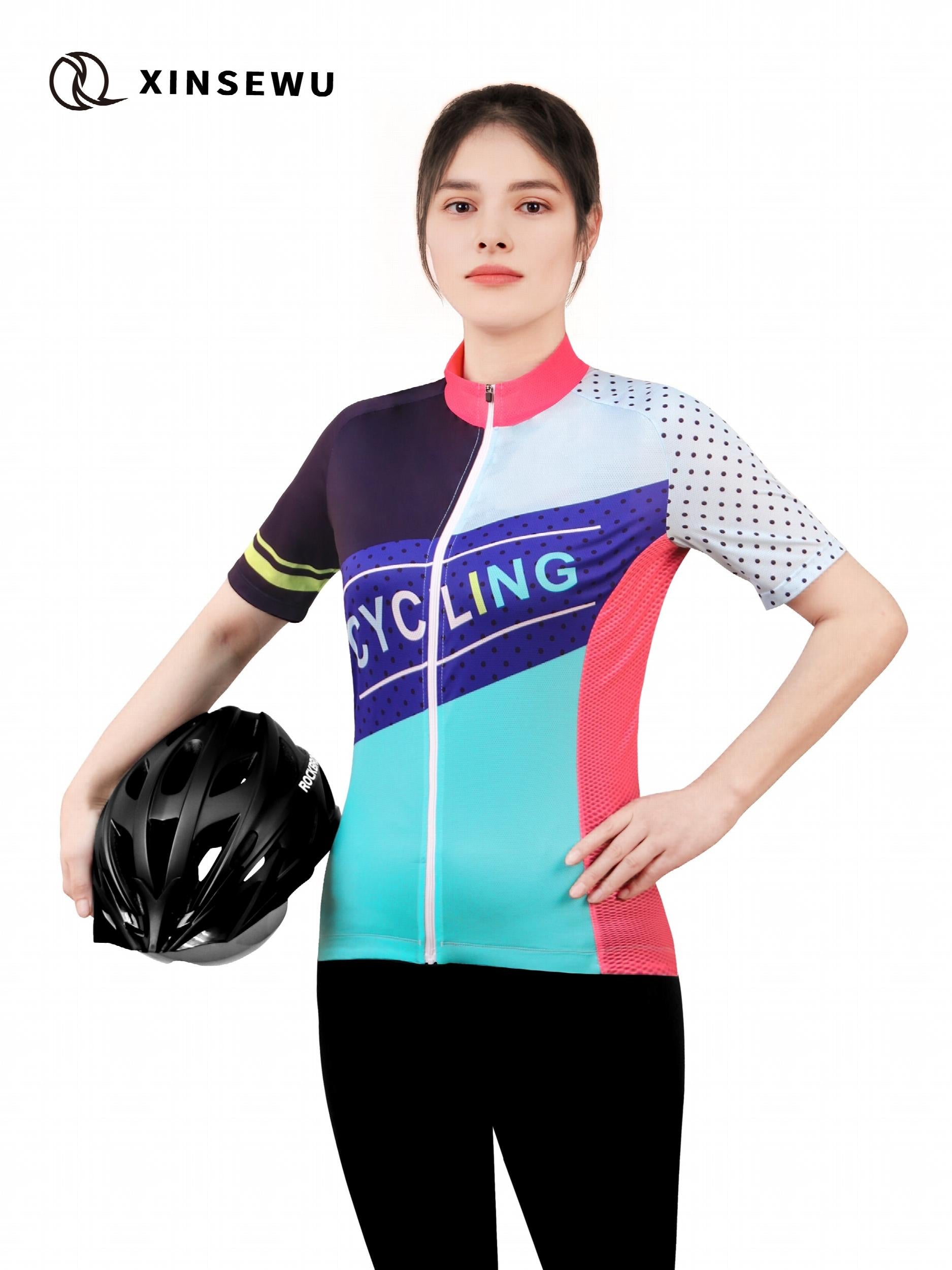 Women's Cycling Jersey Youthful Style Outdoor Sports Road Vitality
