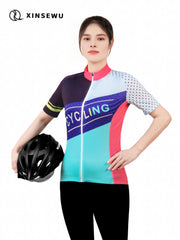Women's Cycling Jersey Youthful Style Outdoor Sports Road Vitality