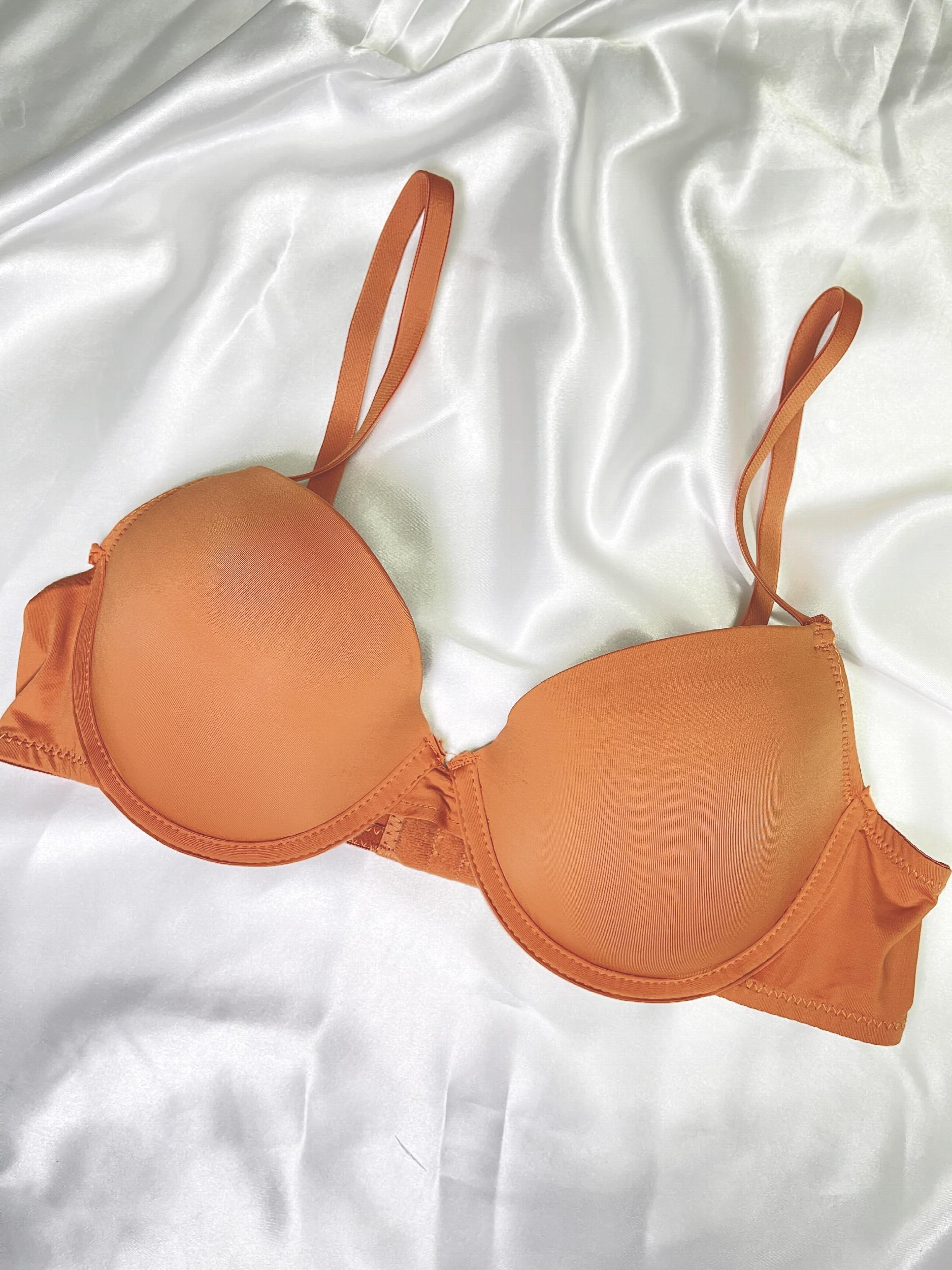 3pcs Solid T Shirt Bras Push Up Bra Women's Lingerie & Underwear