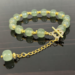 Jade Four Leaf Clover Bracelet Gift for Her