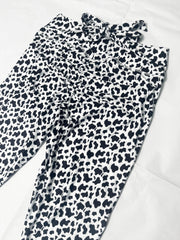 Sports Leggings Women's Plus Heart Print Cut Out Tie Back High Stretch