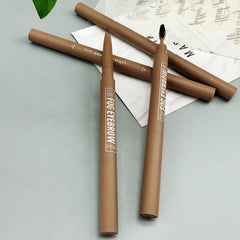 2 Colors Eyebrow Pencil Waterproof Sweat Proof with Brush Head