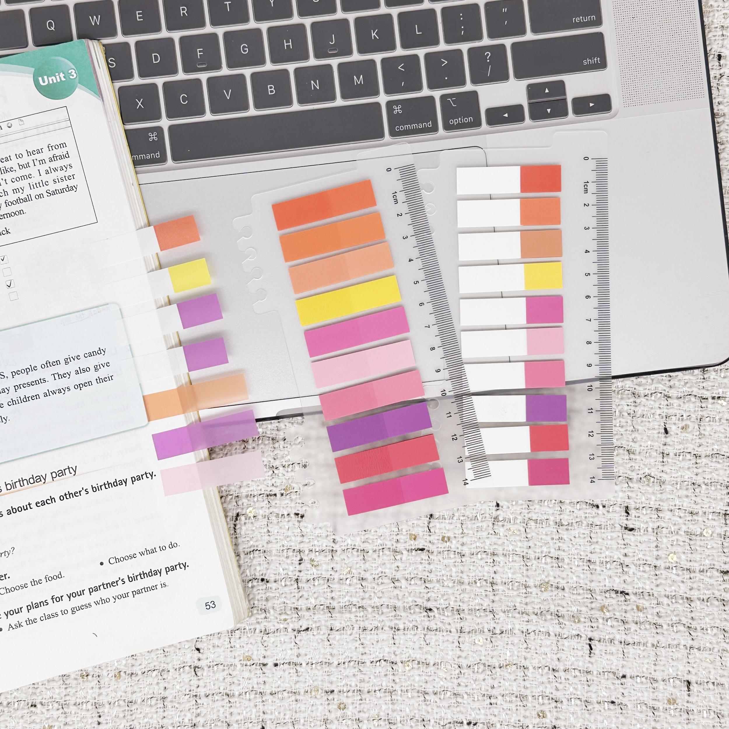 400 Pcs Romantic Index Stickers 20 Colors Waterpr